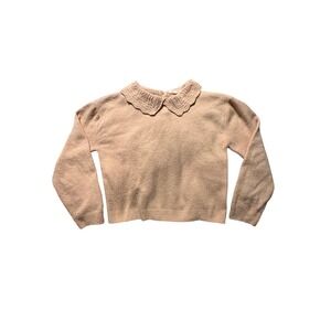 Copper Key Kids Girls Pink Knit Collared Sweater Size L